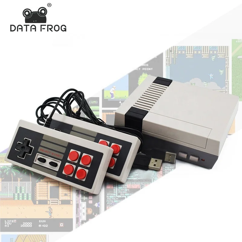 Data Frog Retro Video Game Console AV Output TV Consoles Built-in 620 Classic Games Dual Gamepad Gaming Player