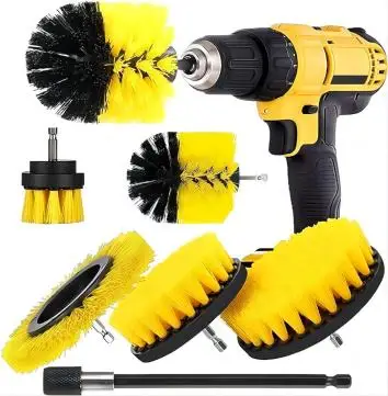 

Drill Cleaning Brushes Set 6 Pack Extended Electric Power Scrubbing Brushes for Cleaning