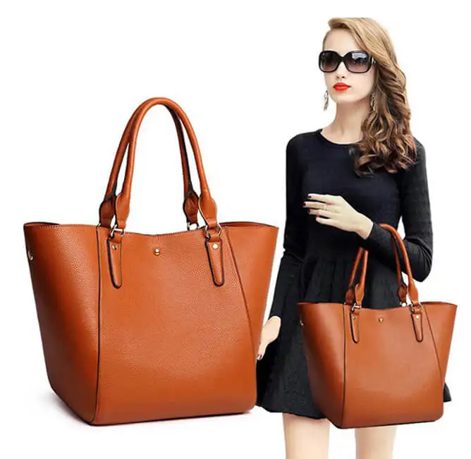 

E2387 Fashion classical branded leather women ladies bags handbag