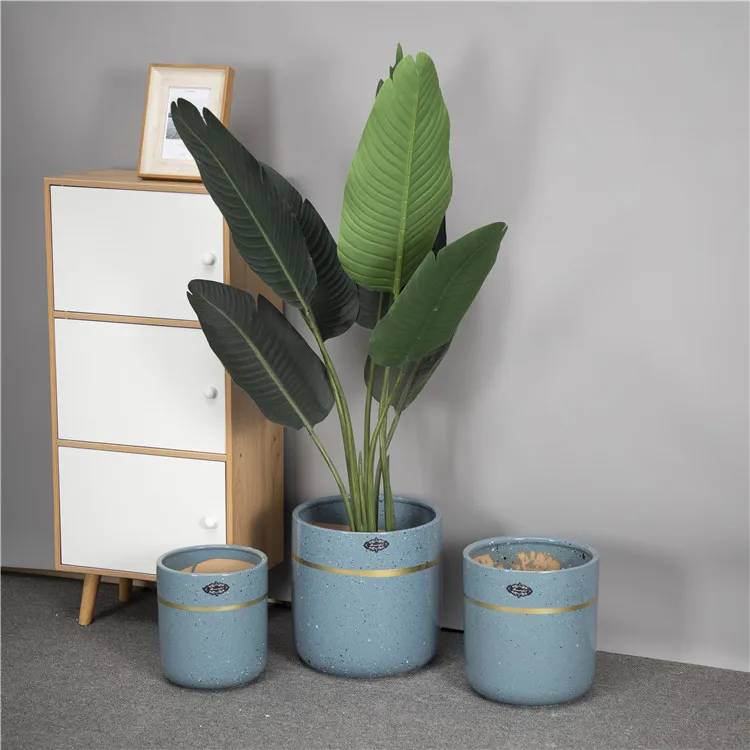 

Modern nordic style hotel wedding home decoration glazed ceramic bonsai pots for green plants