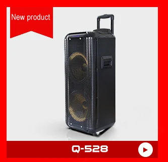 CQA 2020 plastic active bluetooth Speakers  private trolley 8 inches speaker with MIC