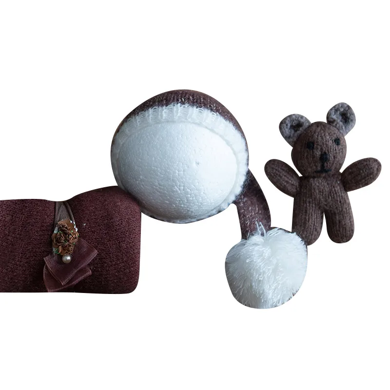 

Newborn Photo Infant Cloth Accessories 40X150cm Baby Photography Props Blanket 80g Baby Wraps Stretch Knit Soft Wrap