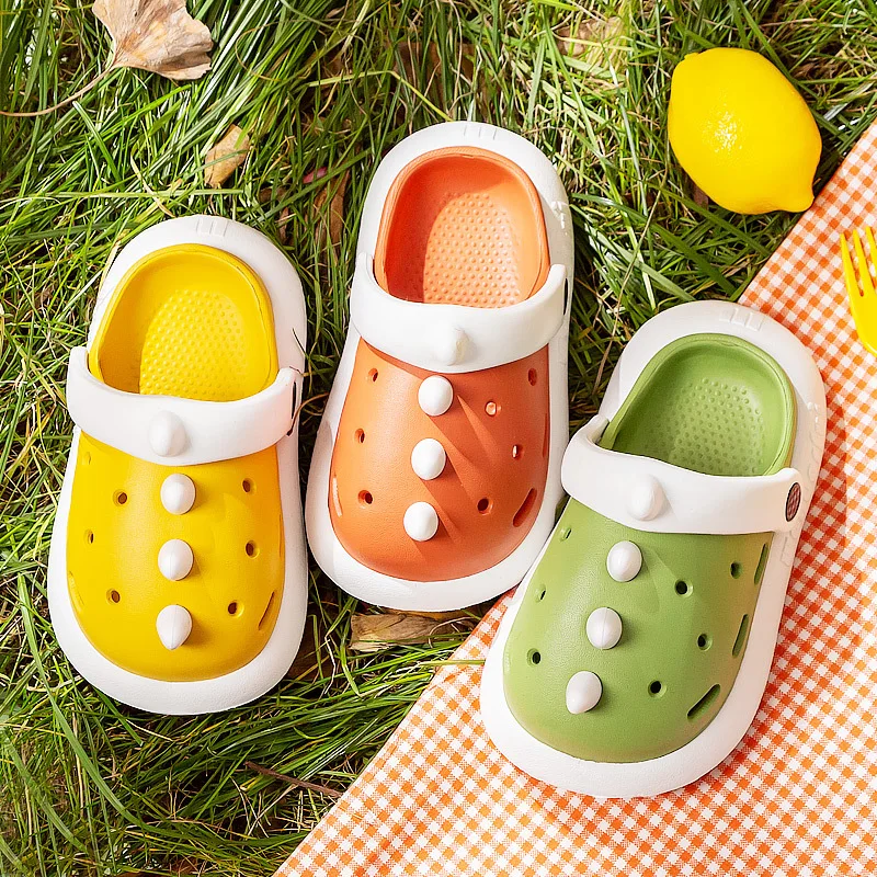 

2022 new Summer Cute Cartoon Boys Girls Comfort Baby Kids With Strap Unicorn Kids Garden Shoes Factory Price