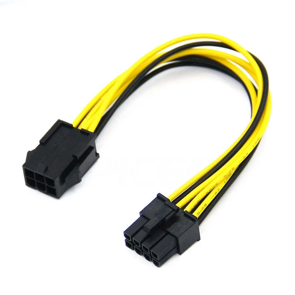 6-pin To 8-pin Pci Express Power Converter Cable For Gpu Video Card ...