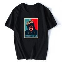 

R.I.P Notorious Big Shirt Mens Short Sleeve Black Tshirt Hiphop Rock Biggie Smalls T Shirt Male Notorious B.I.G. Wholesale