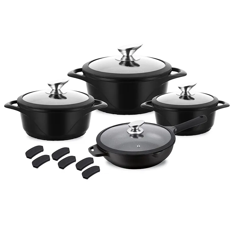 German Cookware Die Casting Aluminium Induction Bottom Marble Nonstick