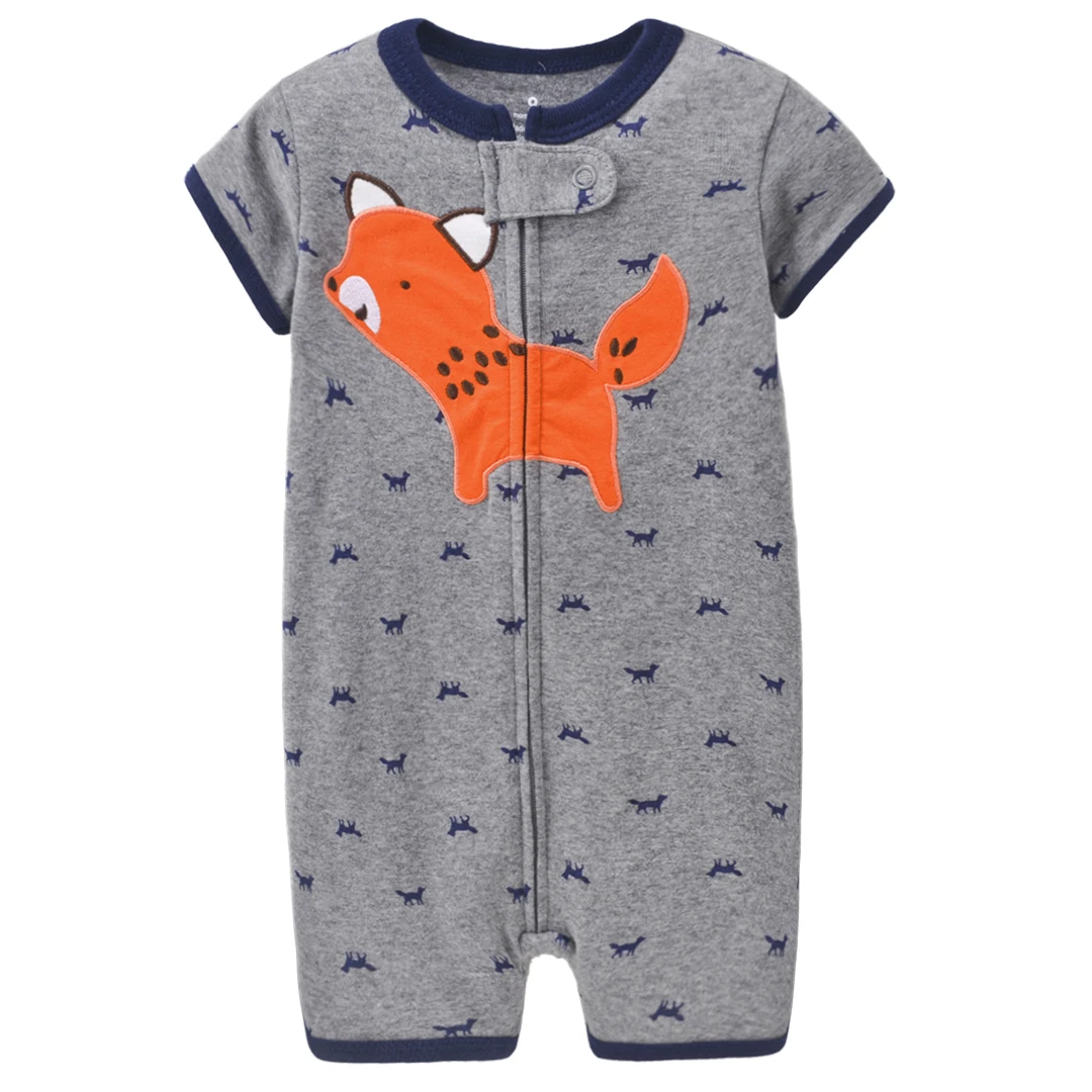 

Newborn Clothes Baby Romper Summer short sleeve flat 100% cartoon with low price, Picture