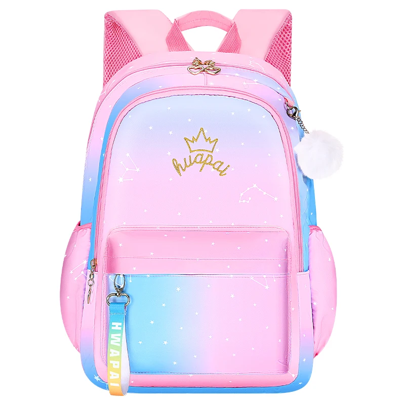 

Students Backpack Colorful School Backpack for Girls, Pink,purple,rose red