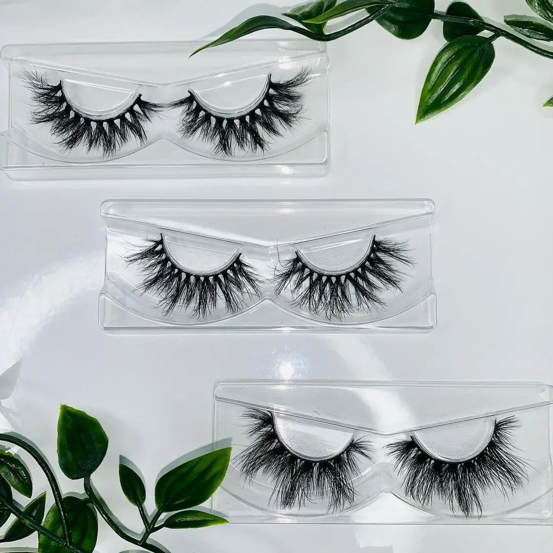 

Wholesale Make Own Brand Private Label strip eye lash vendor pestanas 3D Real Mink Eyelashes