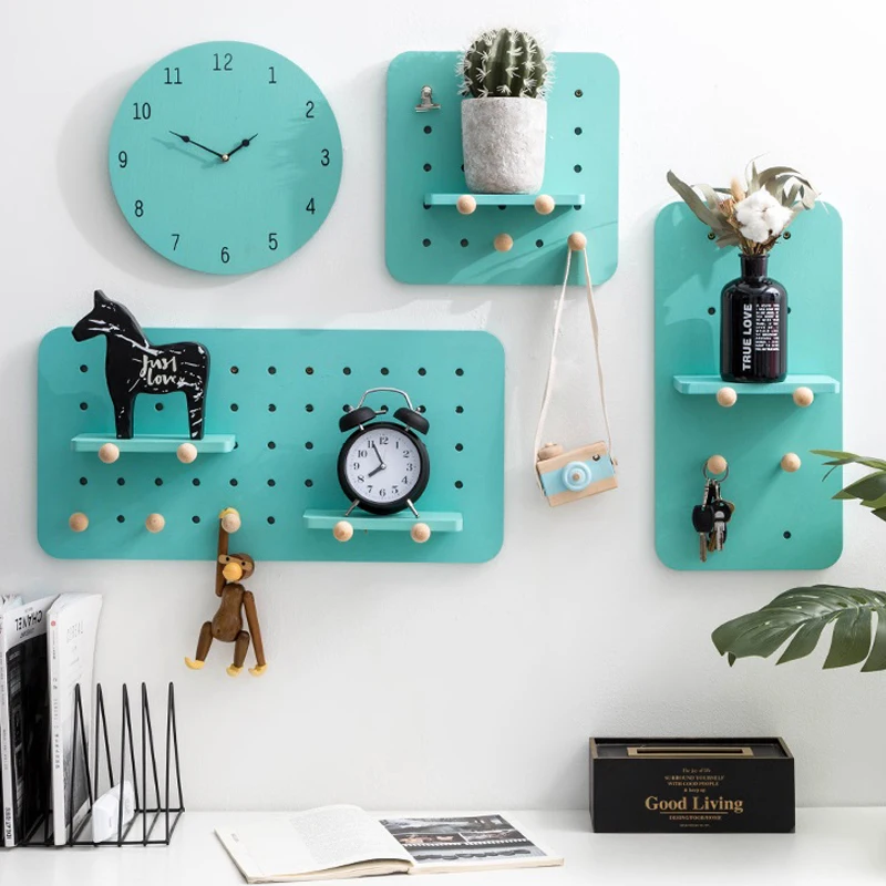 
Wood Peg Board custom wood pegboard display with Hole 