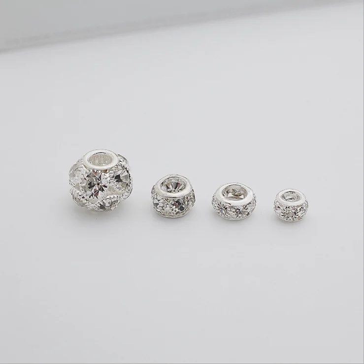 

Hot selling handmade diy jewelry diamond metal beads for necklace earring accessories