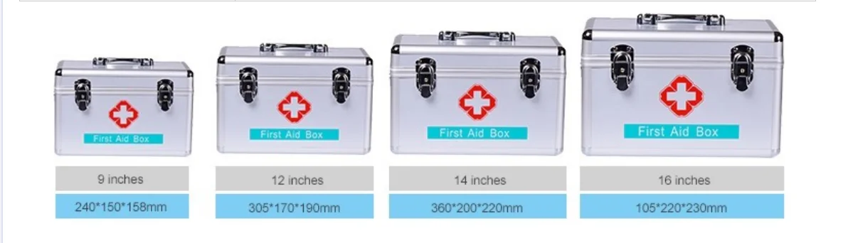 
OEM ODM Medical Box 16 Inch First Aid Aluminum First_Aid_Kit_Box 