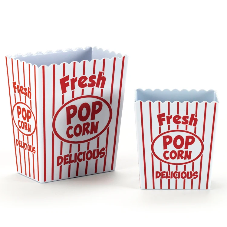 

Melamine food family restaurant red popcorn bowl, As picture/can be customized