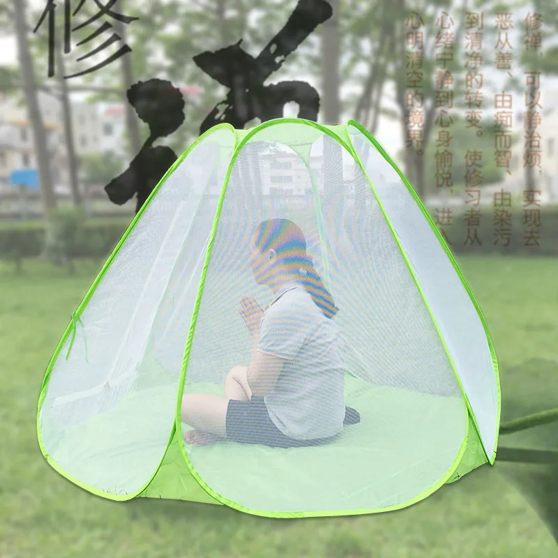 

Summer New High-grade Playing Meditation Yoga Practice Meditation Tent Automatic Pop Up Mosquito Mesh Tent Have 3size
