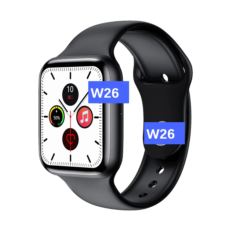 

Smart Watch W26 1.75 Inch IP68 Waterproof second hand IWO Series 5 6 Phone Call Body Temperature Digital Watches baby watch