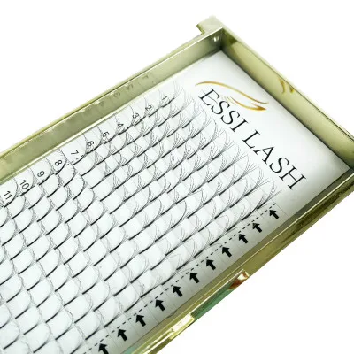 

Qingdao 3D-10D 0.05/0.07/0.10 Premade Fans Volume Lashes Faux Mink Eyelashes Extensions, Matte black