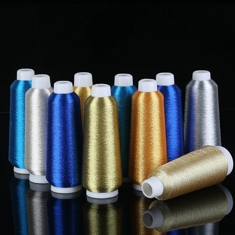
MH Type Rayon/Polyester Composition Of Lurex yarn China Factory Wholesale Nylon Metallic Yarn 