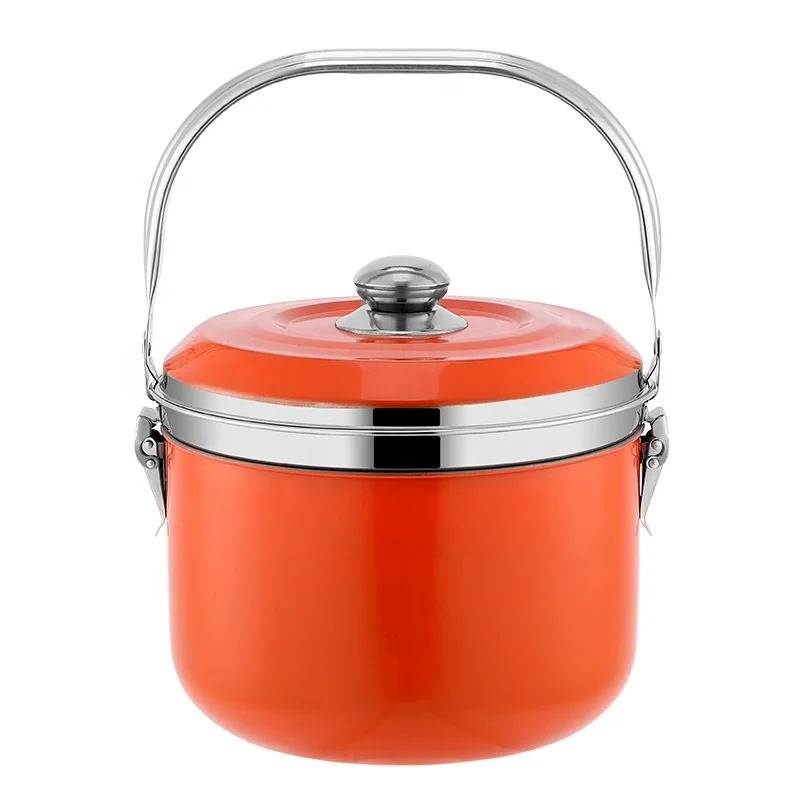 
6L Southeast Asian hot sale stainless steel 201 outdoor camping cookware thermal cooker flame free cooking pot 