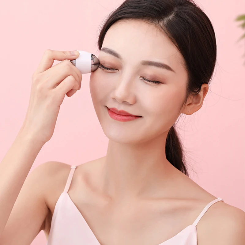 

Portable Face Eye Lifting and Guiding Instrument Face Massage Mini Led Face Massager Skin Tightening, White / pink