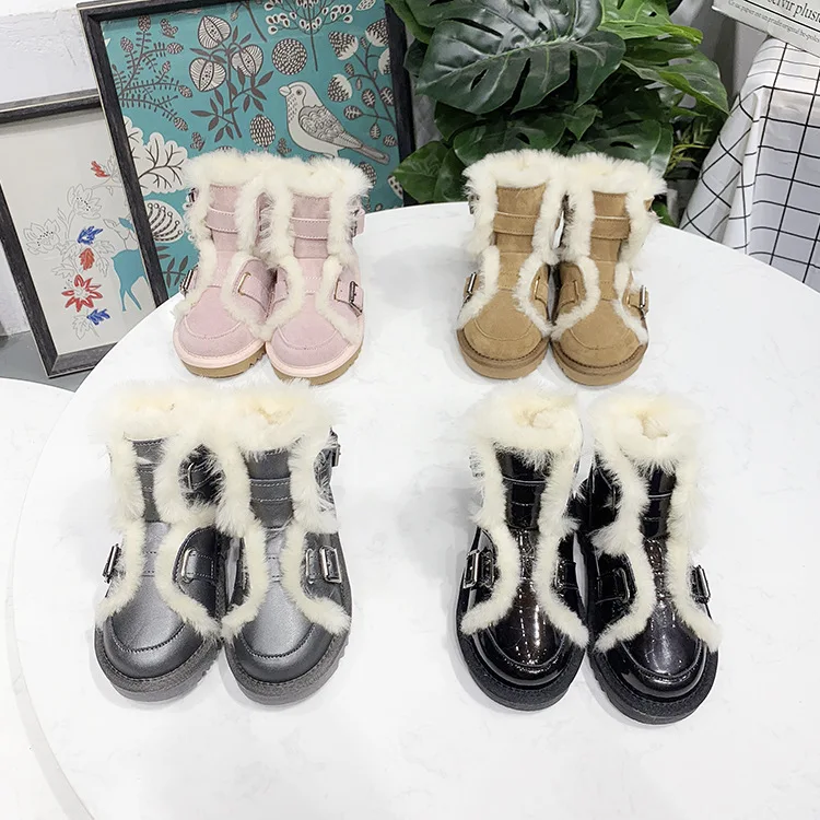 

Factory direct sales motorcycle boots new children's snow boots, Multicolor