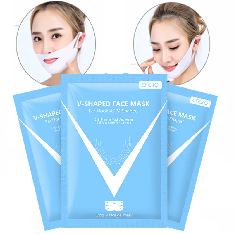 

Wholesale V-shape Face Mask Hanging Ear Close Face V lifting Face Gel 4D Mask