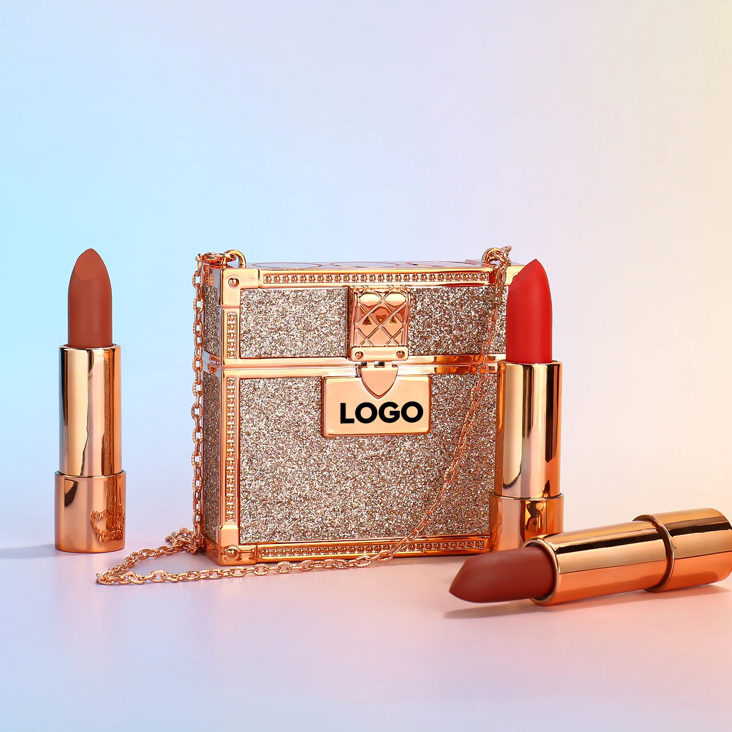 New Product Explosion Waterproof Long Lasting Moisturizing Lipstick Makeup Cosmetics Lipstick Bag Set