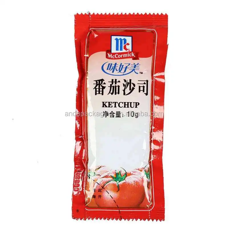 Ketchup Sachet Packaging Material Ketchup Film Roll Sauce Pouch