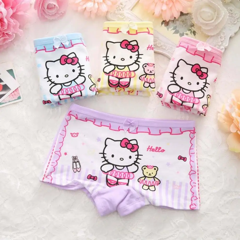 
Hight Quality Stock 1-9 Years Sweet Cartoon Printing Girl Children Kids Underwear Boxers 