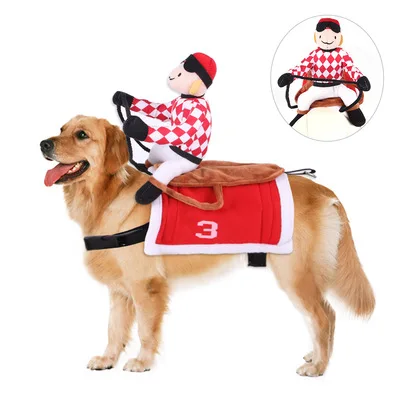 

Amazon Hot Sale Pet Dog Cat Costume Pet suit Racehorse Cosplay Pet Puppy Kitty Carrying Costume Clothes, Solid