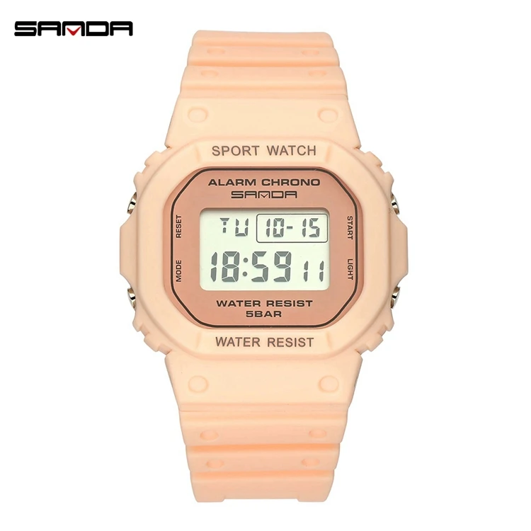 

SANDA 293 Simple Dial Digital Watch Military Sport Waterproof Luminous Hand Watch, 6 colors