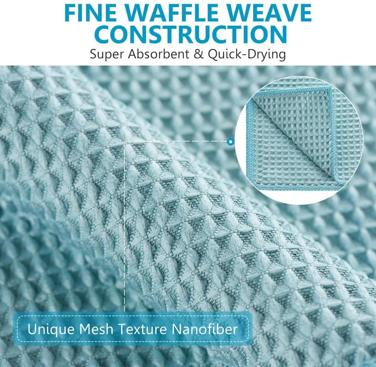 waffle weave cleaning towel