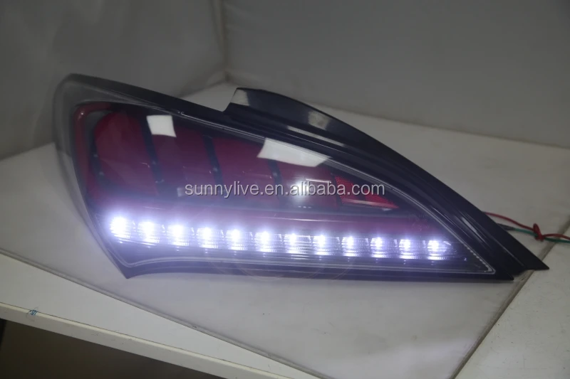 Full led rear light For Genesis Coupe 2009-2011 red  lens JY For Hyundai