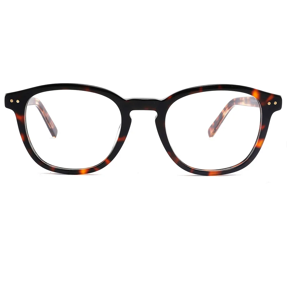 

High quality Acetate optical frame unisex fashion design support sunglasses lenses acetate eyeglasses frame, 4 colors