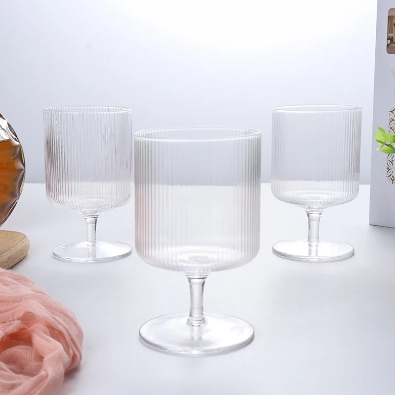 

2020 New Design Creative Lead-free Crystal Stackable Wine Glass with Stem, Electroplating