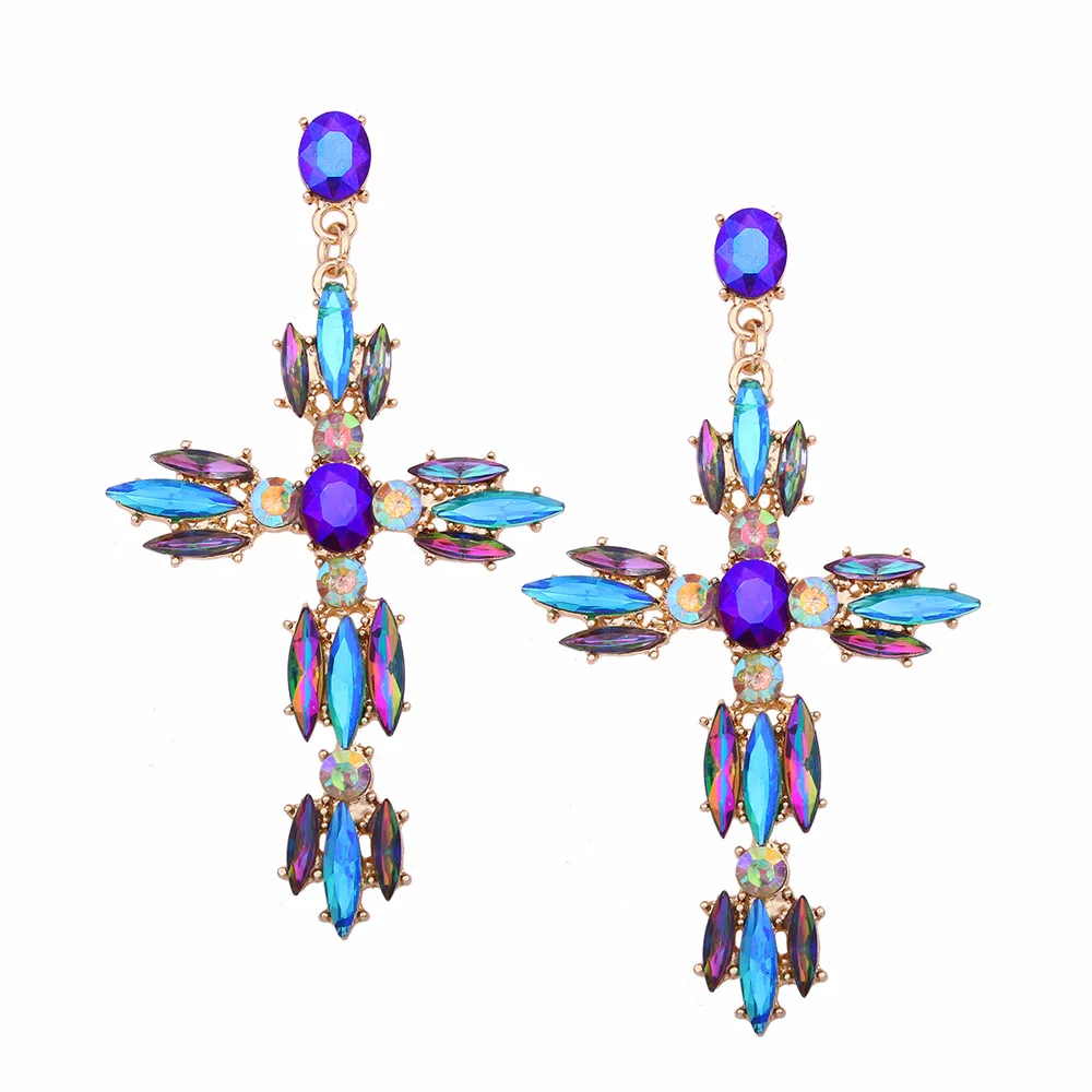 

Luxury Shining Crystal Drop Earrings crystal dangle earing Dangle Earrings for Women Wedding Party Jewelry