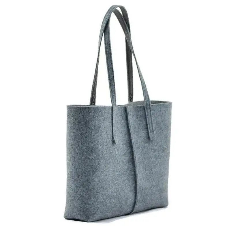 

Women Fashion Felt Shoulder Bags Handbag Tote Bags, Grey