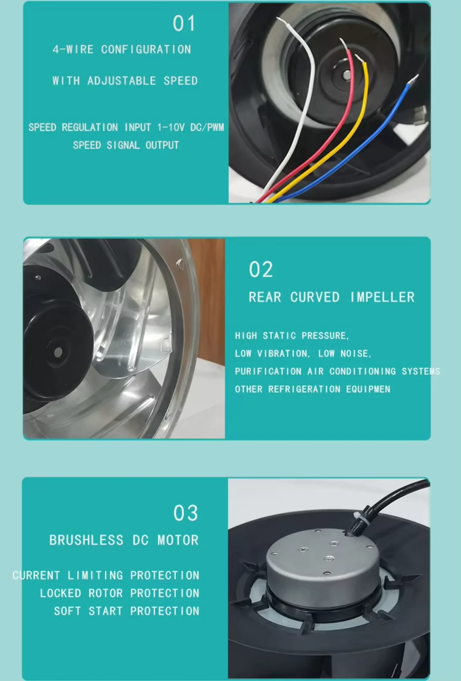 Centrifugal Fan, 500mm(17.7inch, 220V, 4591CFM - detail 14