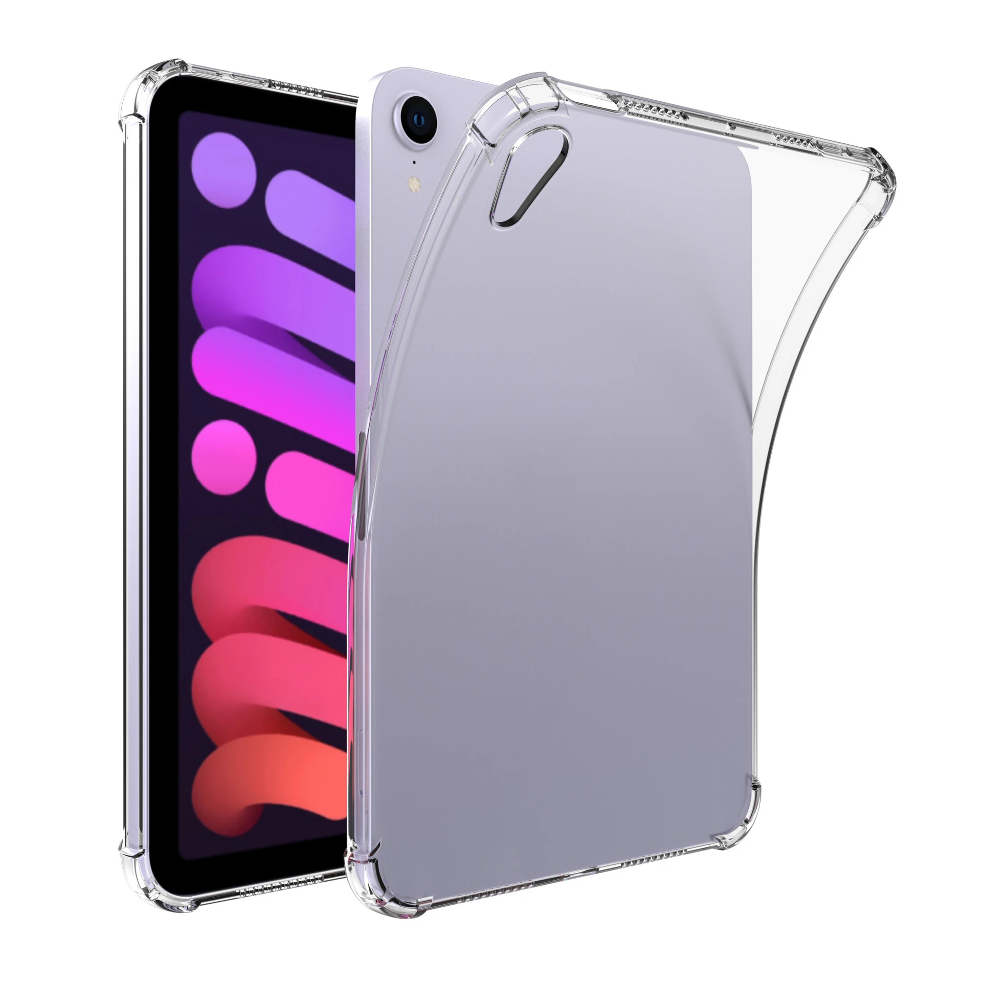 

HuaMJ Wholesale Amazon Popular Four-corner Airbags Arop-resistant Transparent TPU Cover For Air 5 4 Mini 6 and 10.2 Ipad Case, Transparent clear