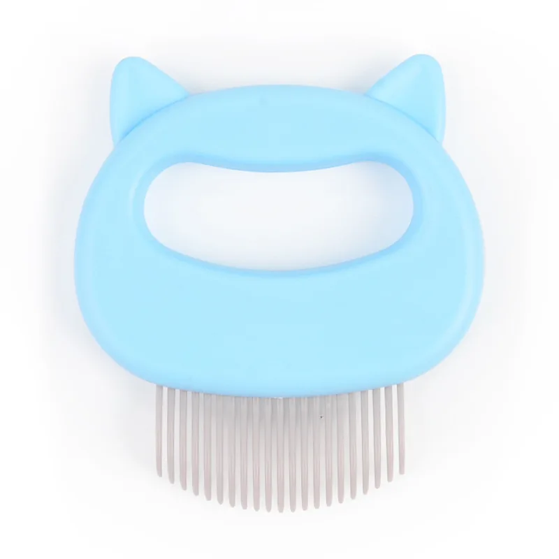 

2021 Hair Remover Comb Bath Grooming Plastic Reusable Brush Pet Hair Remover Pet Brush Comb For Cat, Pink blue green