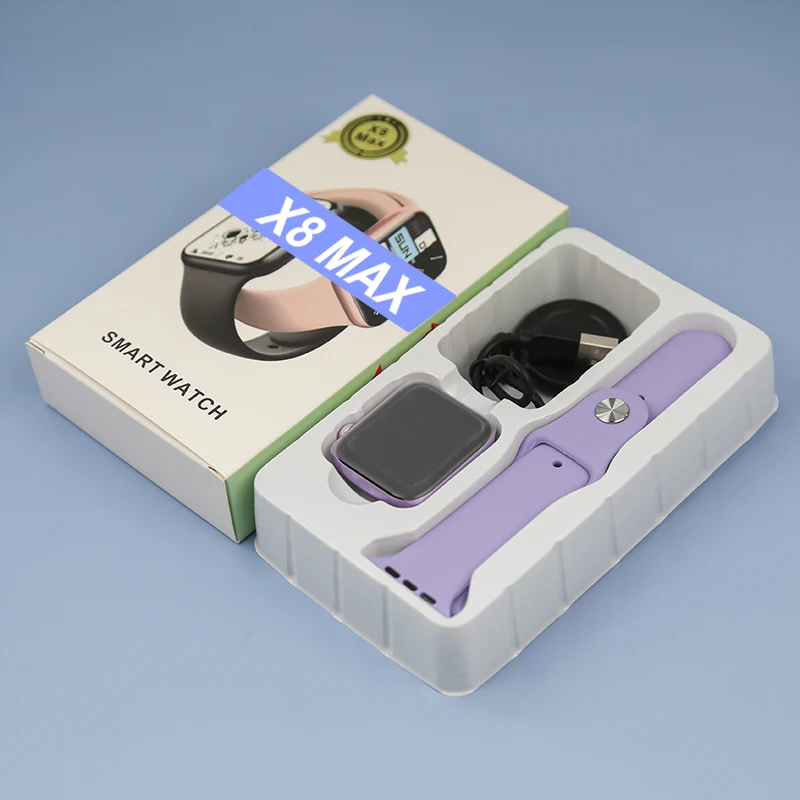 

2022 smartwatch with magnetic charging rotate button 1.75 inch largescreen waterproof IP67 Pro plus Reloj smart watch X8 Max