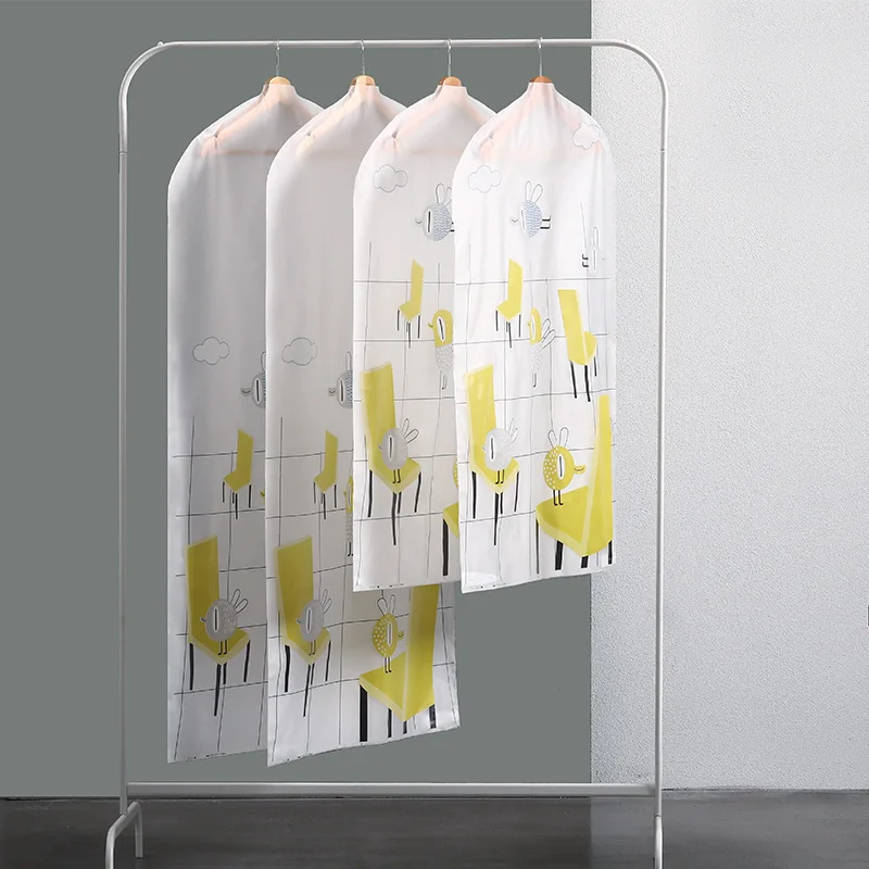 

Dust cover for household clothes dust cover wardrobe coat suit cover hanging bag hanging transparent storage bag