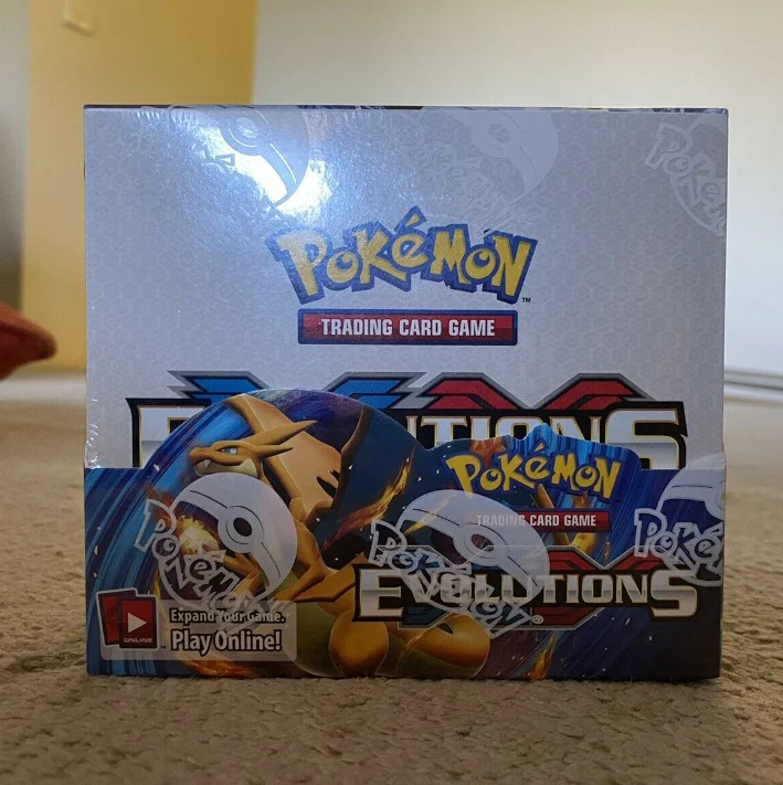 

Free fast Shipping 324pcs 36 packs Pokemon PTCG Trading Card Game XY Evolutions Booster Box collectible toys, Colorful