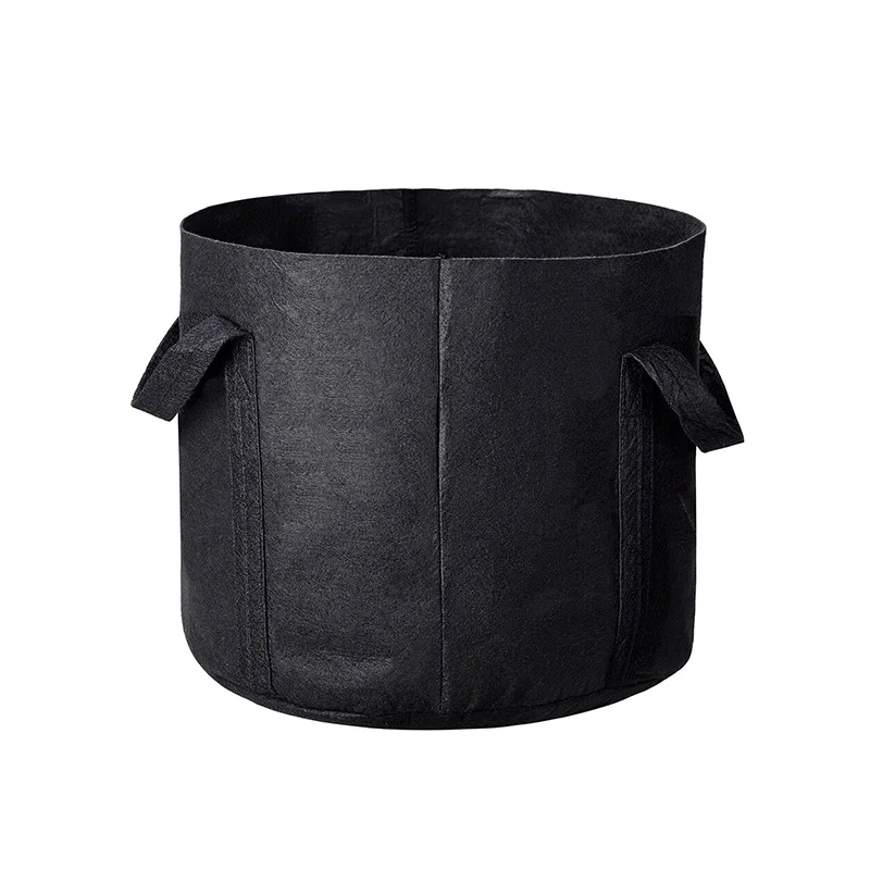 

Garden Grow Bags 7 Gallon 15 Gallon 20 Gallon 65 Gallon Aeration Fabric Pots Container Garden Potato Felt Grow Bag, Black