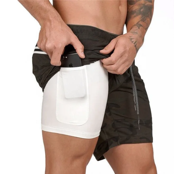 

Hot Sale Men Running Workout Wear Fitness Yoga Shorts with Pocket High Quality Custom Gym Sport Wear, 11colors