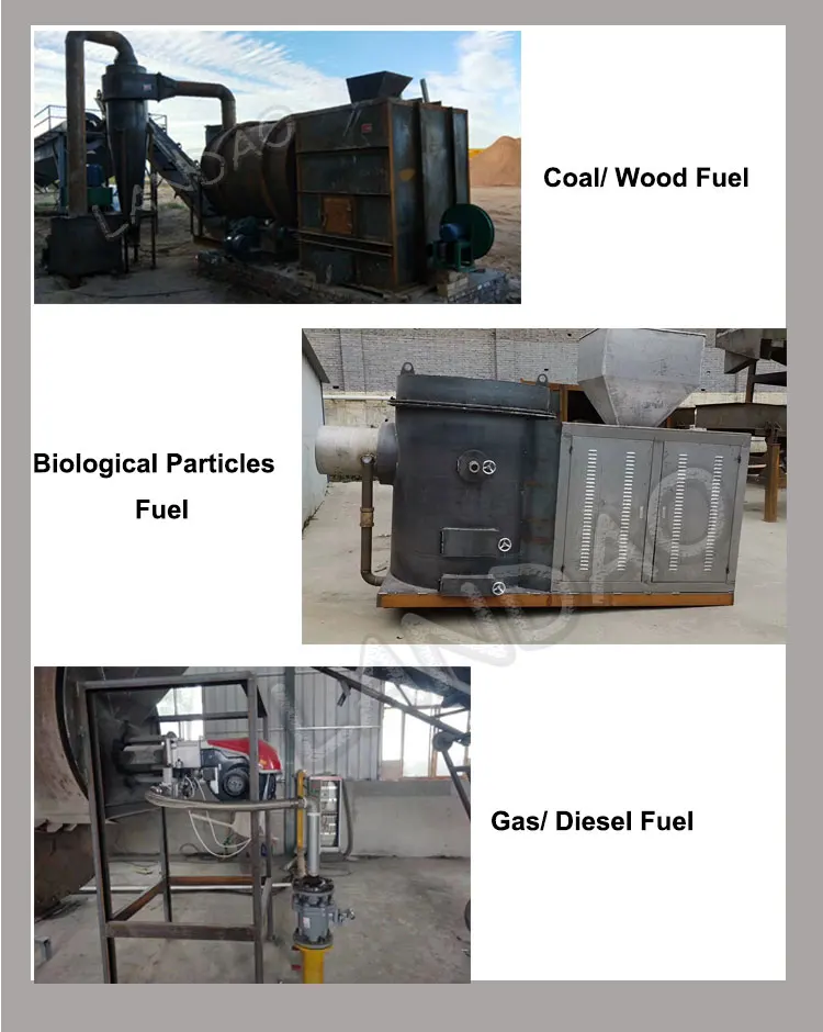 Integrated Type 3 To 5 Ton Per Hour Small Sand Dryer Complete Production Line