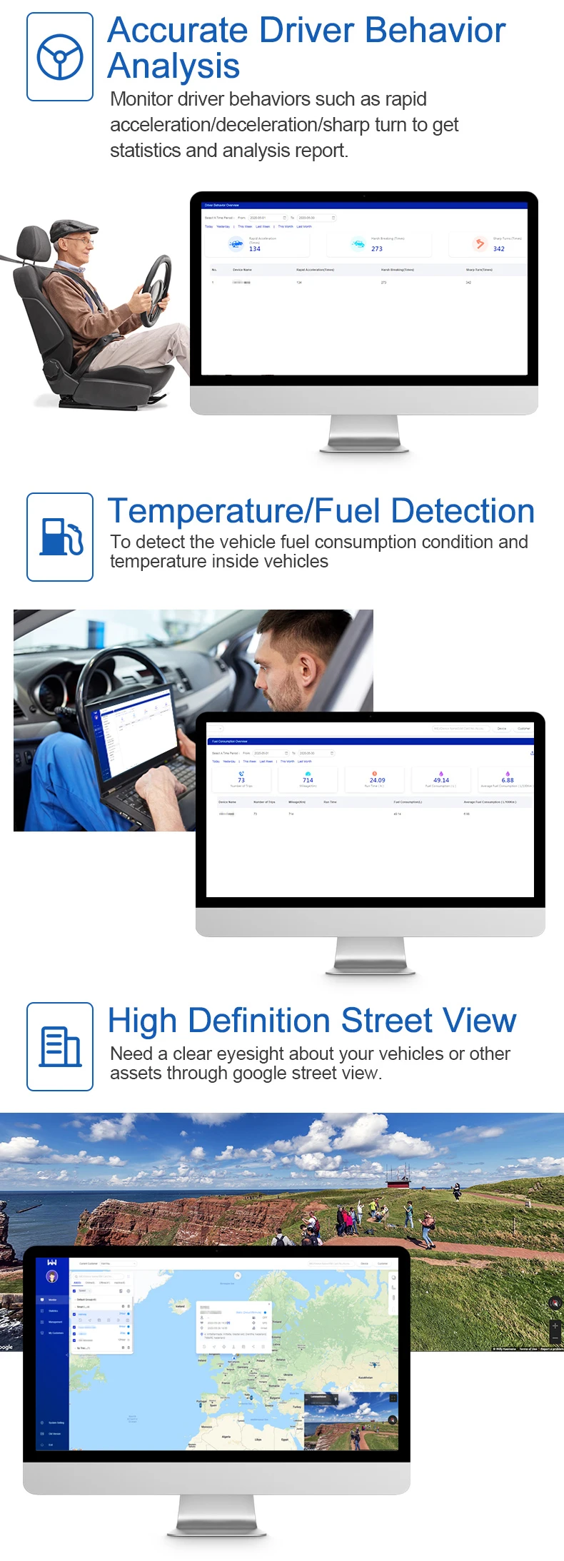 Wanwaytech Gps Tracking System Navigation Software With Google Maps For