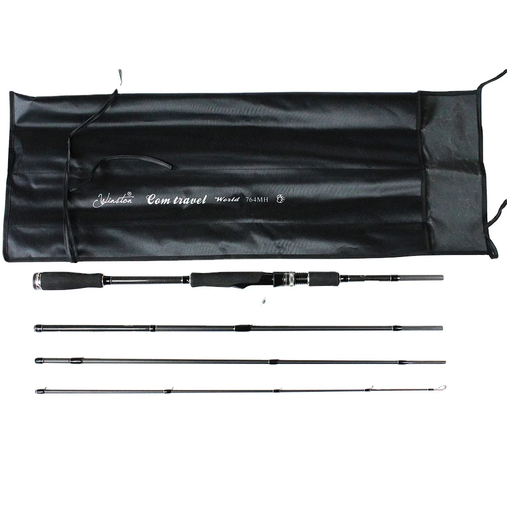 Newbility 2.28m Fishing Rod 4 Sections FUJI K Guide Spinning Fishing Rod