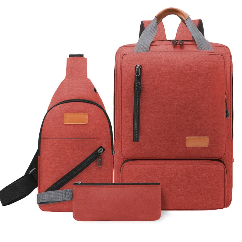

Casual Business Men Computer Backpack Light 15.6-inch Travel Bagpack, 4 colors or customized