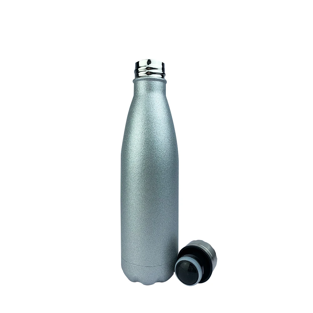 

New Fashion Sublimation Blank Water Bottle Double Wall Stainless Steel Thermal Insulation Custom Sport Bottle for Outdoor Use, 5 colors