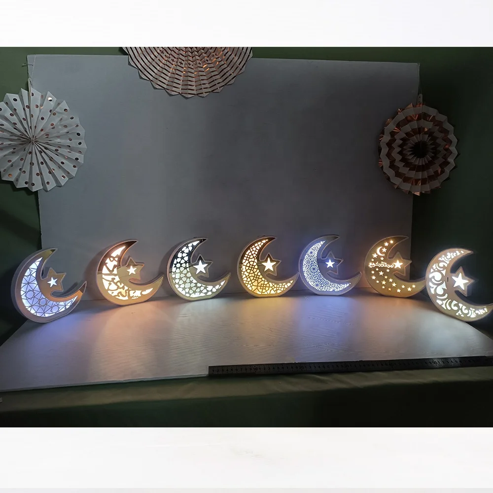 

Ramadan Mubarak Lamp Decorations Moon Lamp Kids Night Light 3D Star Moon Light Moon Lamps